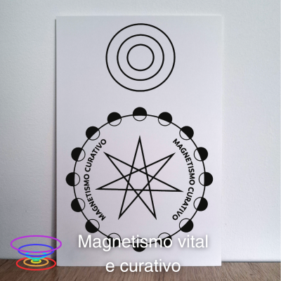 Magnetismo vital e curativo - Gráfico radiestésico de PEAD 20x30cm
