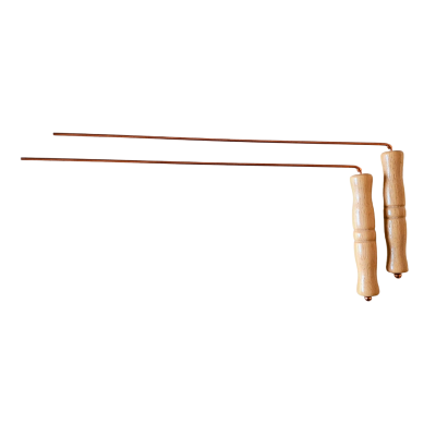 Dual rod - varetas radiestésicas com cabo de madeira