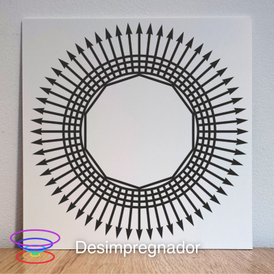 Desimpregnador - Gráfico radiestésico de PEAD 21x21cm