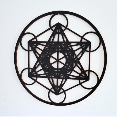 Gráfico mandala Cubo de Metatron para ambiente