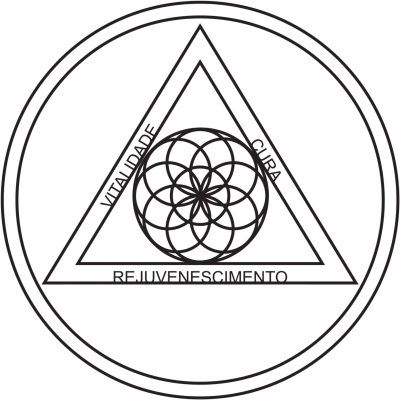 Revitalizador dos chakras - gráfico radiestésico de cartolina plastificada