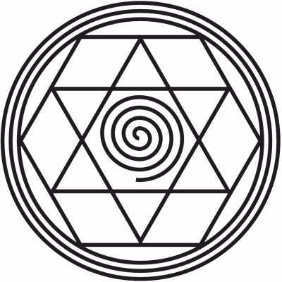 Desembaraçador material - gráfico radiestésico de cartolina plastificada