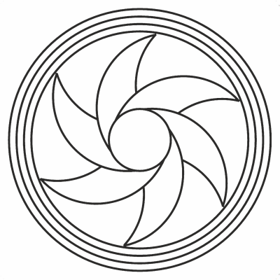 Triturador -  gráfico radiestésico de cartolina plastificada