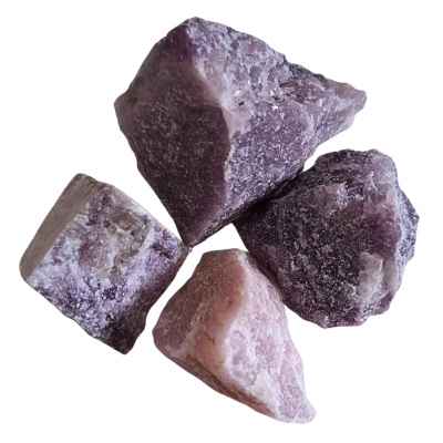 Lepidolita bruta média