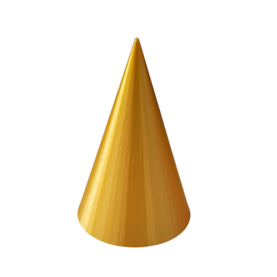 Cone potencializador dourado alto