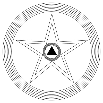 Regulador intestinal - gráfico radiestésico de cartolina plastificada
