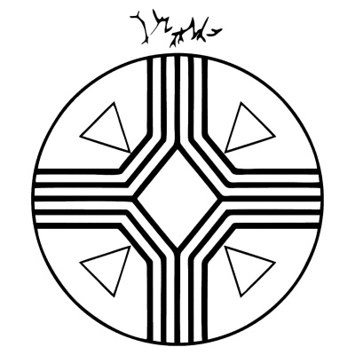 Equilíbrio - gráfico radiestésico de cartolina plastificada