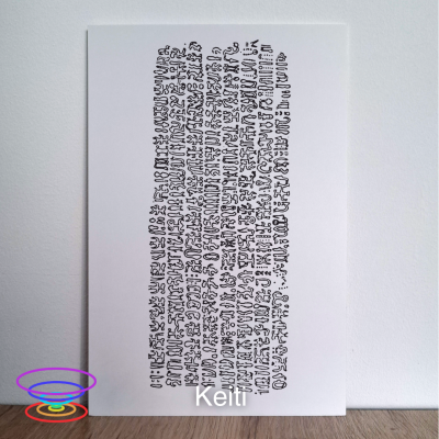 Keiti - Gráfico radiestésico de PEAD 20x30cm