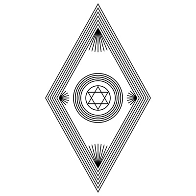 Justiça Divina - gráfico radiestésico de cartolina plastificada