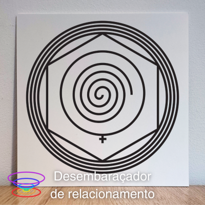 Desembaraçador de relacionamento - Gráfico radiestésico de PEAD 21x21cm