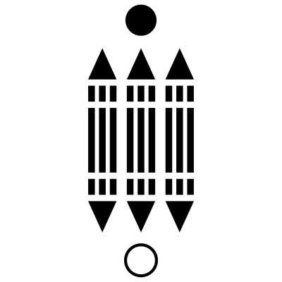 Luxor - gráfico radiestésico de cartolina plastificada