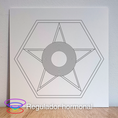 Regulador hormonal - Gráfico radiestésico de PEAD 21x21cm