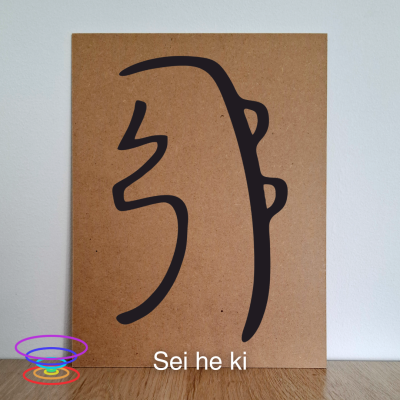 Sei he ki - Gráfico radiestésico de MDF cru 23x30cm