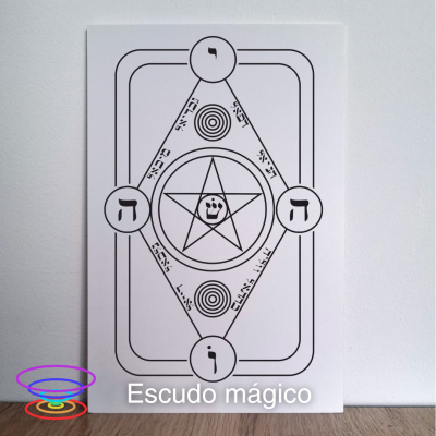 Escudo mágico - Gráfico radiestésico de PEAD 20x30cm