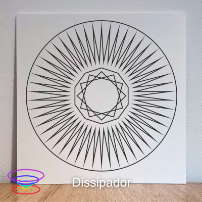 Dissipador - Gráfico radiestésico de PEAD 21x21cm
