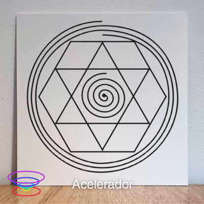 Acelerador - Gráfico radiestésico de PEAD 21x21cm