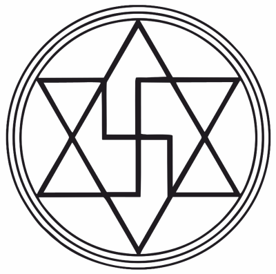 Anti Magia - gráfico radiestésico de cartolina plastificada