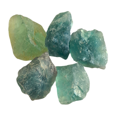 Fluorita bruta média