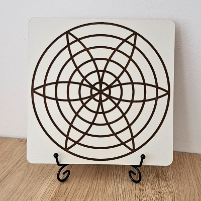 Suporte para gráfico em metal preto