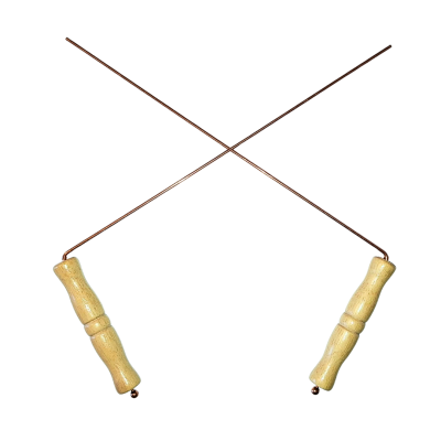 Dual rod - varetas radiestésicas com cabo de madeira