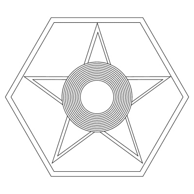 Regulador hormonal - gráfico radiestésico de cartolina plastificada