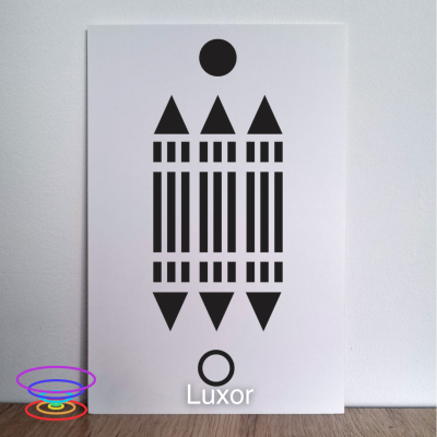 Luxor - Gráfico radiestésico de PEAD 20x30cm