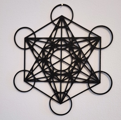 Gráfico mandala Cubo de Metatron para ambiente