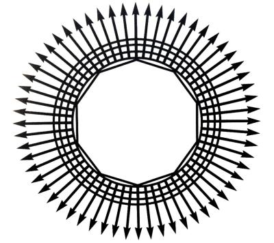 Desimpregnador - gráfico radiestésico de cartolina plastificada
