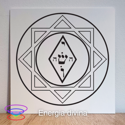 Energia divina - Gráfico radiestésico de PEAD 21x21cm