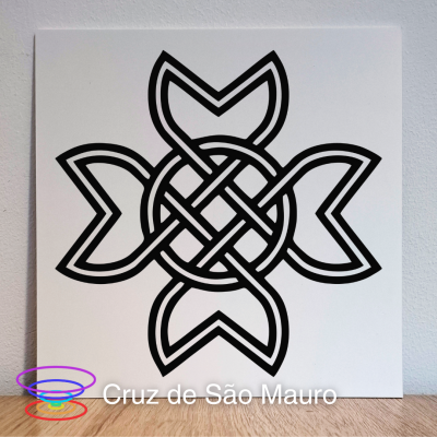 Cruz de São Mauro - Gráfico radiestésico de PEAD 21x21cm