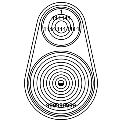 Relax do sono - gráfico radiestésico de cartolina plastificada