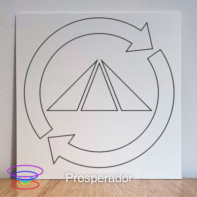 Prosperador - Gráfico radiestésico de PEAD 21x21cm