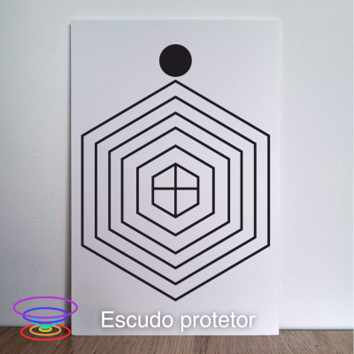 Escudo protetor - Gráfico radiestésico de PEAD 20x30cm