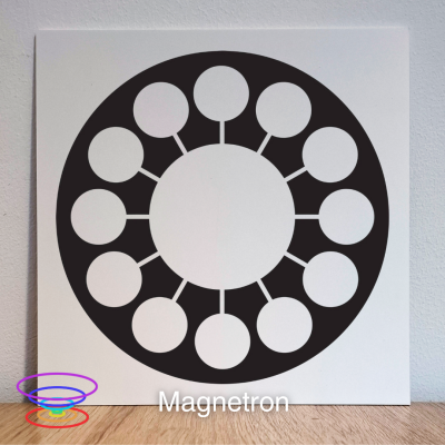 Magnetron -  Gráfico radiestésico de PEAD 21x21cm