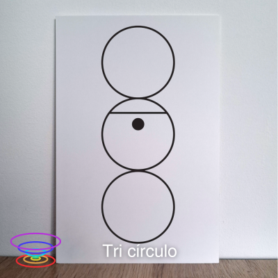 Tri círculo - Gráfico radiestésico de PEAD 20x30cm