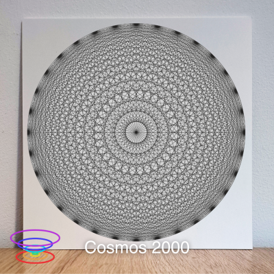 Cosmos 2000 - Gráfico radiestésico de PEAD 21x21cm
