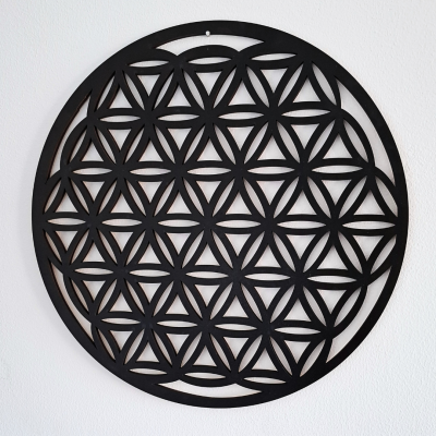 Cópia de Gráfico mandala Flor da Vida em madeira