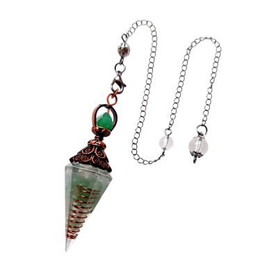 Pêndulo orgonite verde