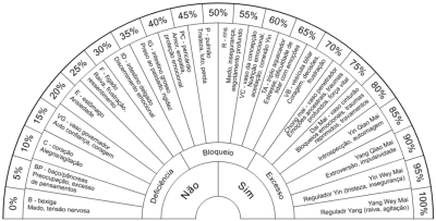 Análise dos meridianos - Biômetro de cartolina plastificada A4