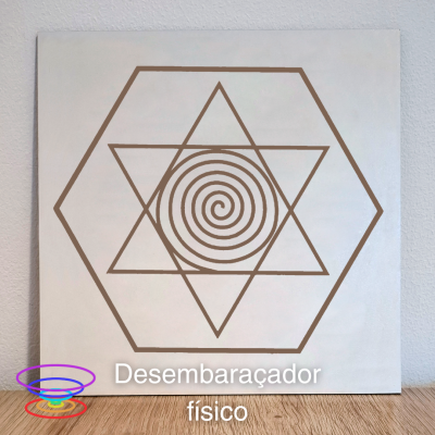 Desembaraçador físico - Gráfico radiestésico de MDF 20x20cm gravado a laser