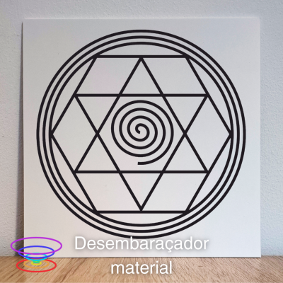 Desembaraçador material - Gráfico radiestésico de PEAD 21x21cm