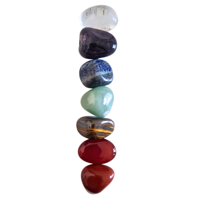Kit de cristais rolados 7 chakras P