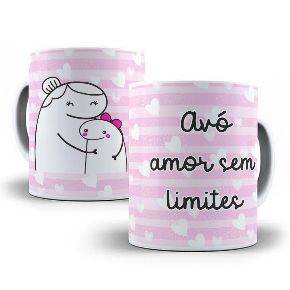Caneca Avó Amor Sem Limites - Dia dos Avós