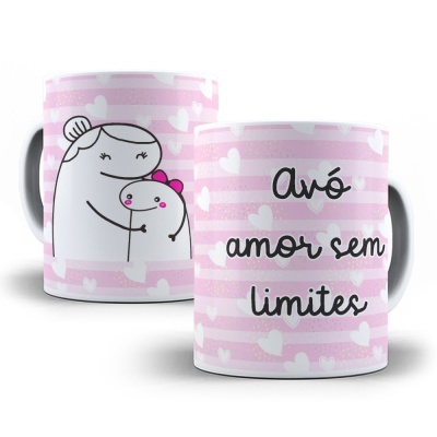 Caneca Avó Amor Sem Limites - Dia dos Avós