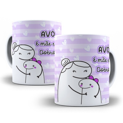 Caneca Avó É Mãe  Em Dobro - Dia dos Avós