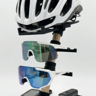 Organizador de Prateleira para Acessórios de Ciclismo