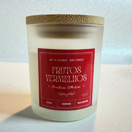 Vela em Vidro com Tampa de Madeira Vela em Vidro com Tampa de Madeira