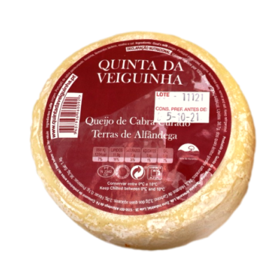 Queijo de Cabra Curado Terras de Alfândega - Quinta da Veiguinha (320 a 360g)