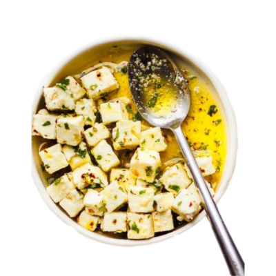 Saco de Queijo de Ovelha Curado com Azeite e Ervas Finas – Terras de Alfândega (250g)