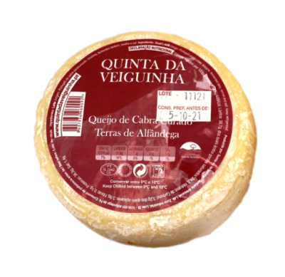 Queijo de Cabra Curado Terras de Alfândega - Quinta da Veiguinha (320 a 360g)
